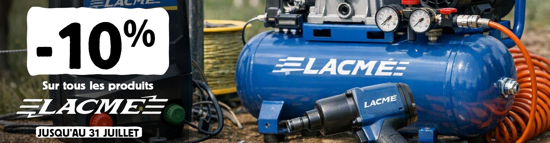 10% de remise sur tous les produits Lacmé jusqu'au 31 juillet 2026